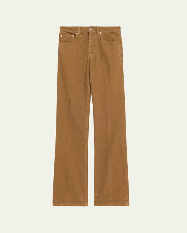 Corduroy Bootcut-Leg Pants
